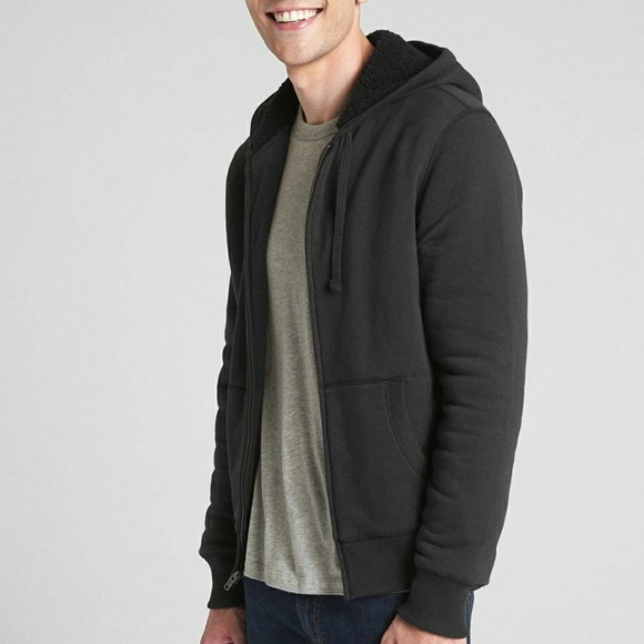 gap sherpa hoodie